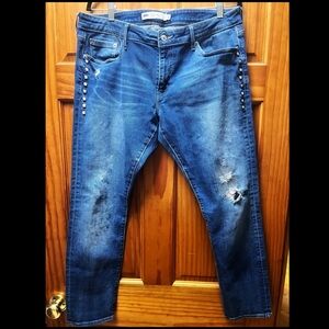 Levi’s White Label Boyfriend Skinny Ankle Jeans sz 32